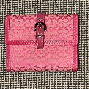 Coach Fuchsia Signature Wallet
